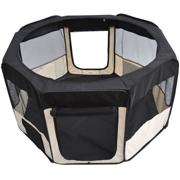 PawHut 49.2-inch Soft Pet Playpen (Folding Tent, Kennel).