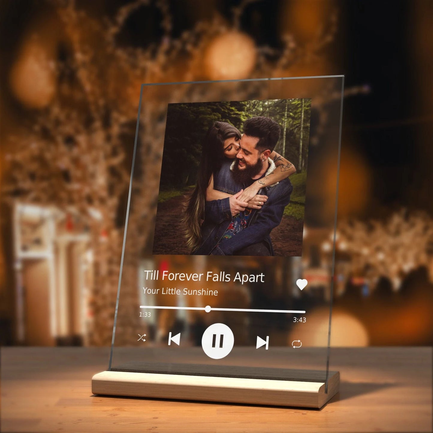 Create Timeless Memories with our Personalized Gift Glass Art Music Plaque