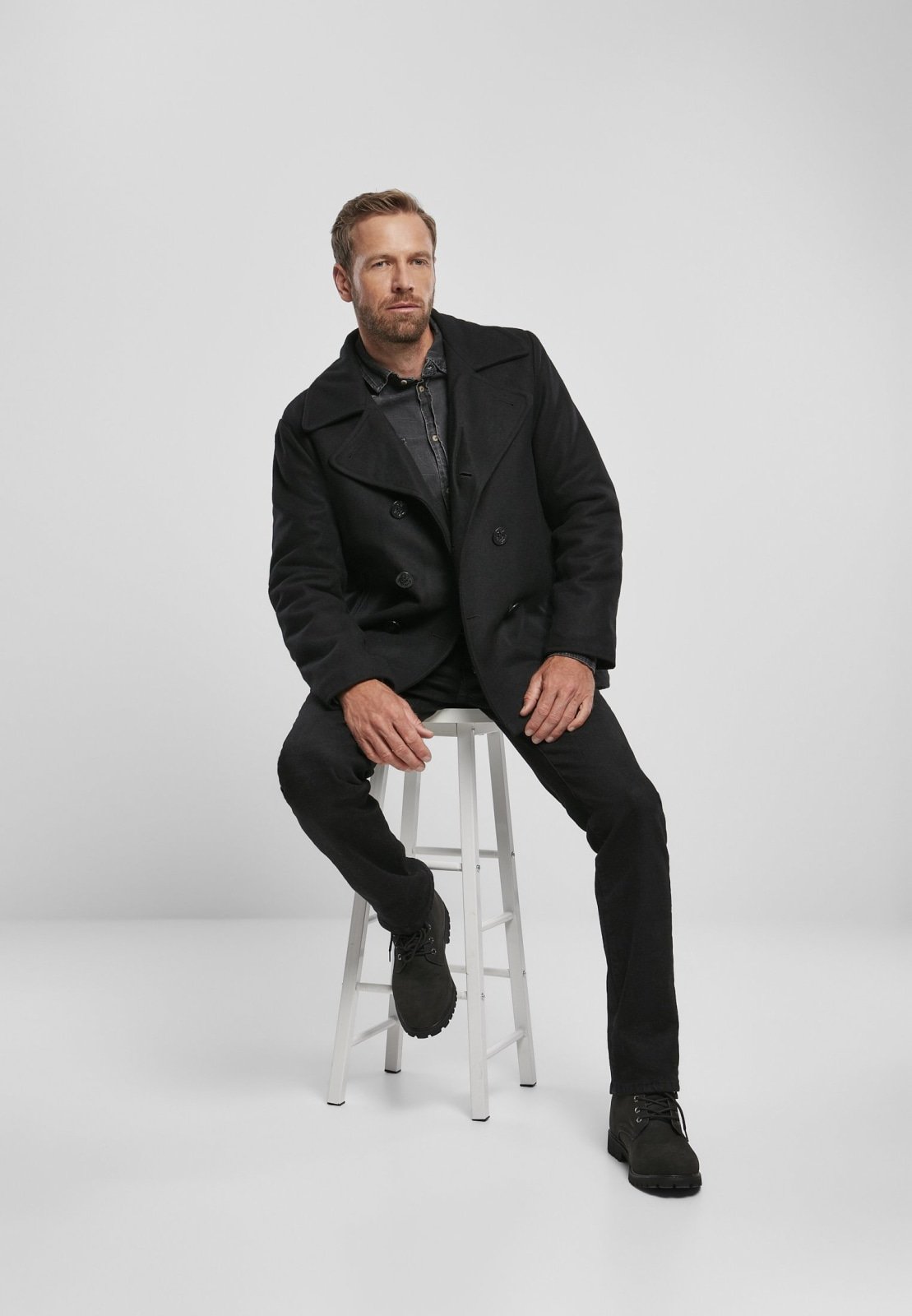 Classic and Stylish Men's Pea Coat - Elevate Your Fashion Game!