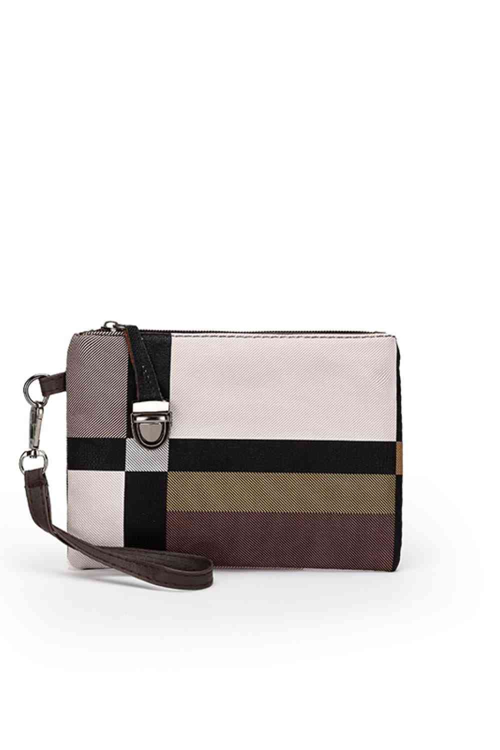 Elevate Your Style Game with our 4-Piece Color Block PU Leather Bag Set