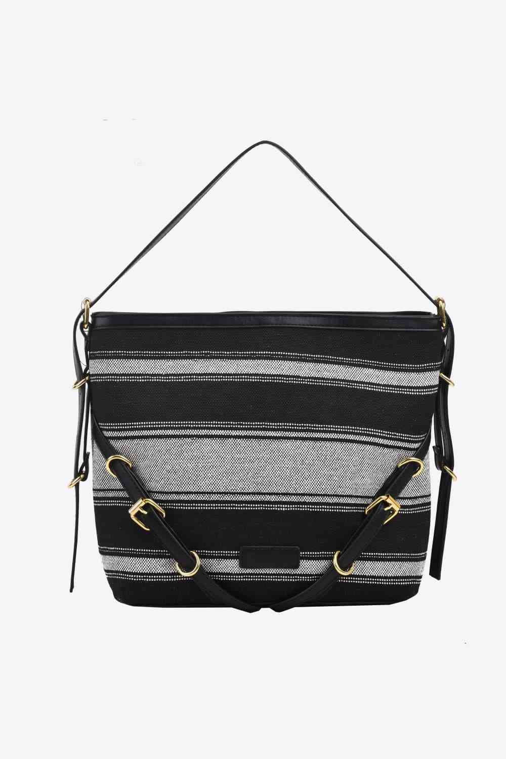 Make a Fashion Statement with our Striped Large Canvas Bag