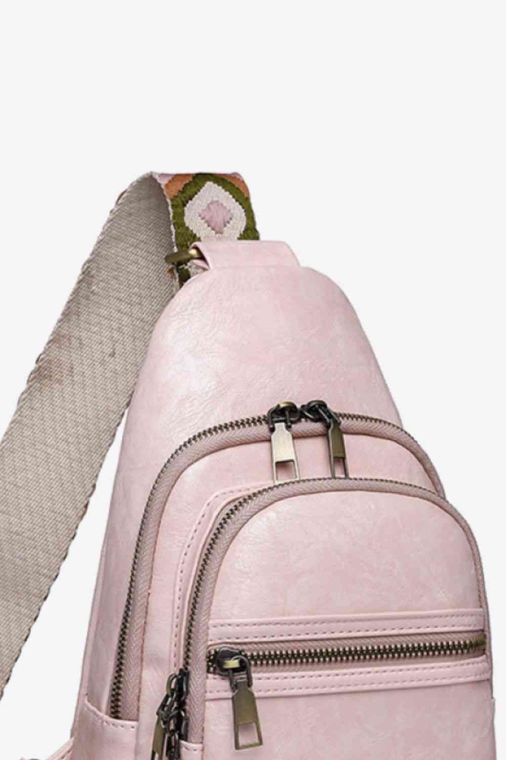 Adored It's Your Time PU Leather Sling Bag - Embrace Style and Convenience