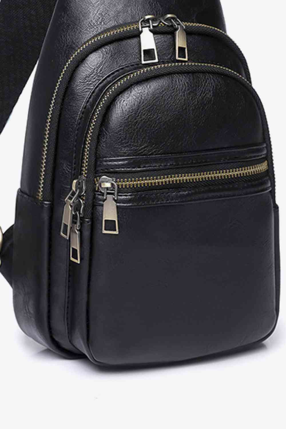 Adored It's Your Time PU Leather Sling Bag - Embrace Style and Convenience