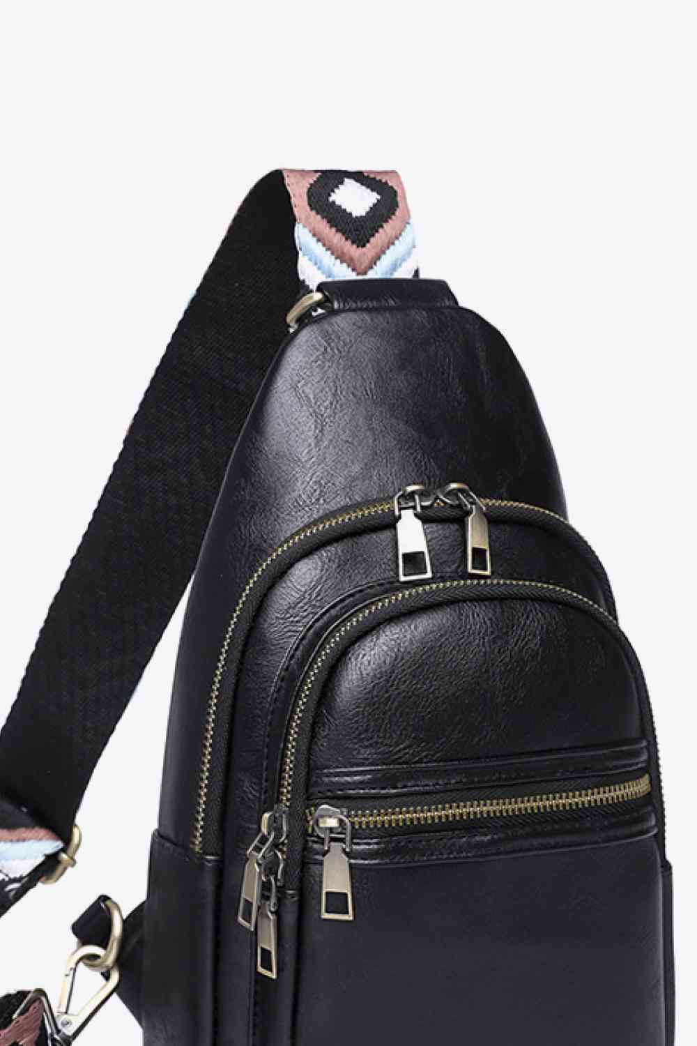 Adored It's Your Time PU Leather Sling Bag - Embrace Style and Convenience