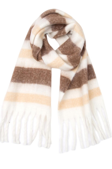 Add a Touch of Elegance with our Fringe Detail Polyester Scarf